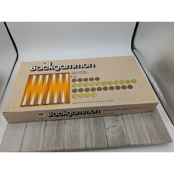 Vintage Backgammon Game Board Set By Western Publishing Co. 1973 - Picture 1 of 7